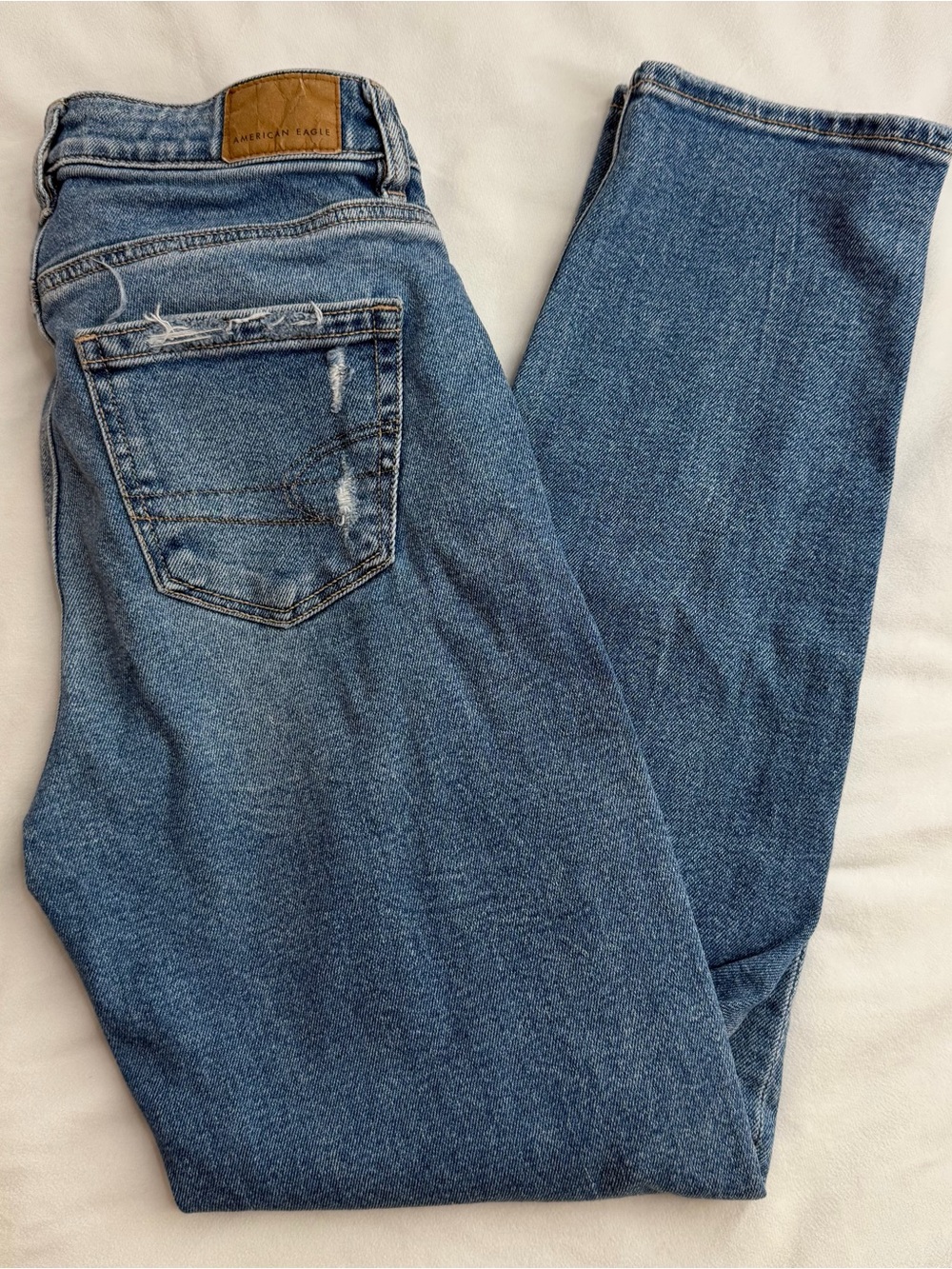 American Eagle Mom Straight Jeans - Size 0 Regular - Picture 1 of 8